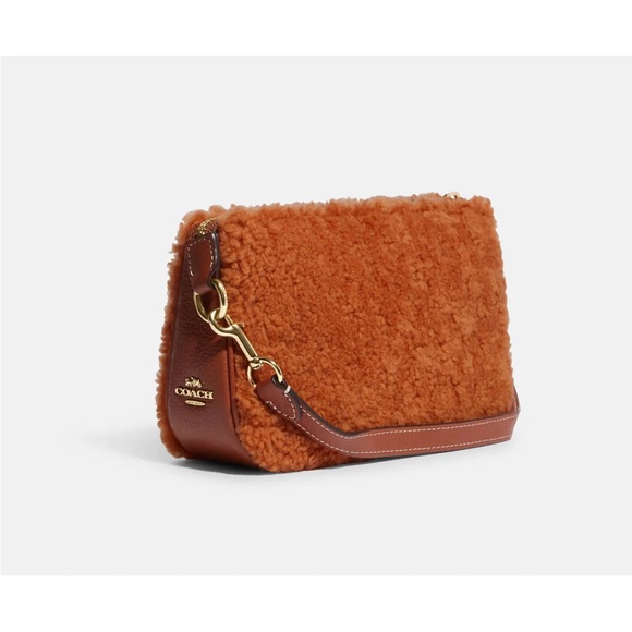 Coach Nolita 19 in shearling with Coach motif NWT - Picture 3 of 6